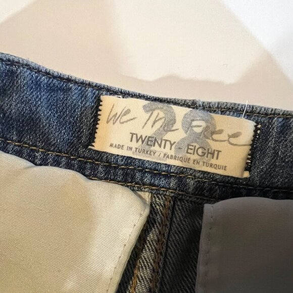 NWT Free People We The Free Avenue Jean Mini Skirt Icon Wash 28 Boho Y2K Denim - Picture 5 of 5